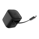 Cargador rápido STF Retráctil: 45W, Tecnología GaN, Cable Tipo C