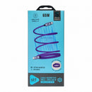 Cable Magnético STF Tipo C a Tipo C: Carga Rápida, 65W,  Transferencia de datos, Morado
