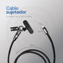 Cable Sujetador STF Tipo C: 60W, Carga Rápida, Función Soporte, 120 cm