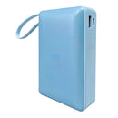 Batería Power Bank Portátil STF 20 000 mAh 20W PD Cable tipo C Azul