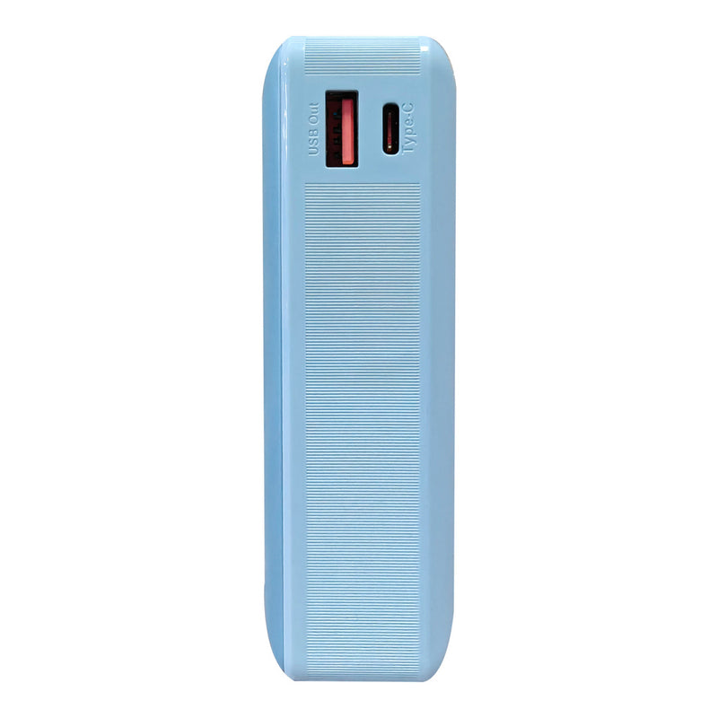 Batería Power Bank Portátil STF 20 000 mAh 20W PD Cable tipo C Azul