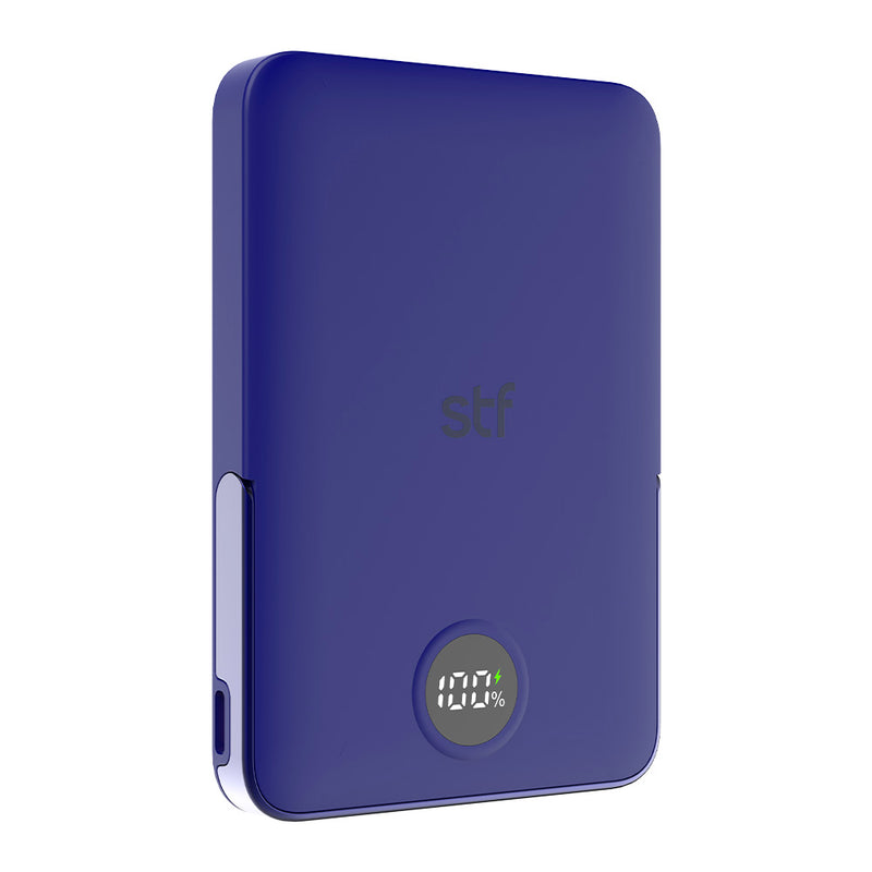 Batería Power Bank Portátil STF 5000 mAh 20W Carga Magnética Azul