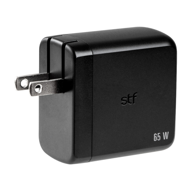 Cargador Pared GaN 65W 3 Salidas Tipo C Dual + USB Carga Ultra Rápida