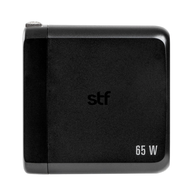 Cargador Pared GaN 65W 3 Salidas Tipo C Dual + USB Carga Ultra Rápida