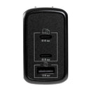 Cargador Pared GaN 65W 3 Salidas Tipo C Dual + USB Carga Ultra Rápida