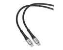 Cable Tipo C a Tipo C 30W Carga Rápida PD 1.8m Textil/Aluminio