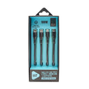 Cable 4 en 2 Carga Ultra Rápida USB/Tipo-C a Micro USB/Lightning/USB-C 100W