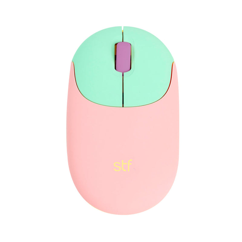 Kit Teclado + Mouse inalámbrico  | STF VIVA! | para computadora Rosa