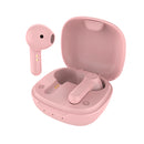 Audífonos inalámbricos TWS STF Kun: 12 hrs uso, Rosa