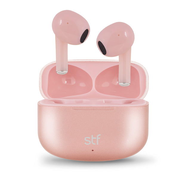 Audífonos inalámbricos True Wireless | STF Aurum | Ligero, 4hrs de uso Rosa