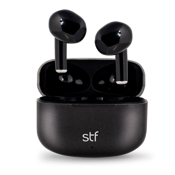 Audífonos inalámbricos True Wireless | STF Aurum | Ligero, 4hrs de uso Negro