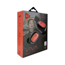 Audífonos TWS STF VIVA: Sonido Premium, Batería 12H, Micrófono, Rojo