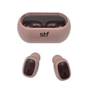 Audífonos TWS STF VIVA: Sonido Premium, Batería 12H, Micrófono, Rosa
