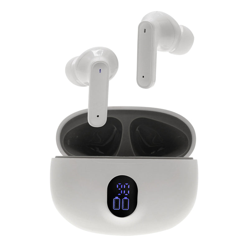 Audífonos Urban Wild TWS STF: 12H Batería, Micrófono, Resistencia IPX4, Blanco