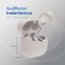 Audífonos Open Ear STF One: OWS, 20h batería, micrófono, Gris