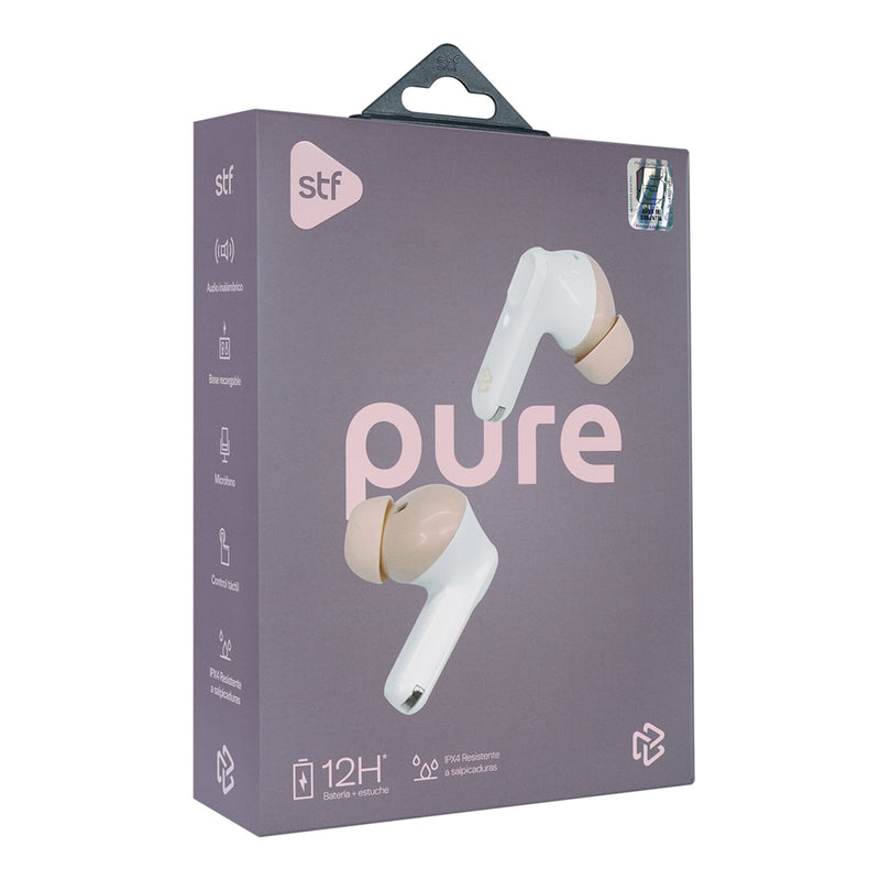 Audífonos inalámbricos TWS | STF Pure | 3hrs uso protección IPX4 Rosa