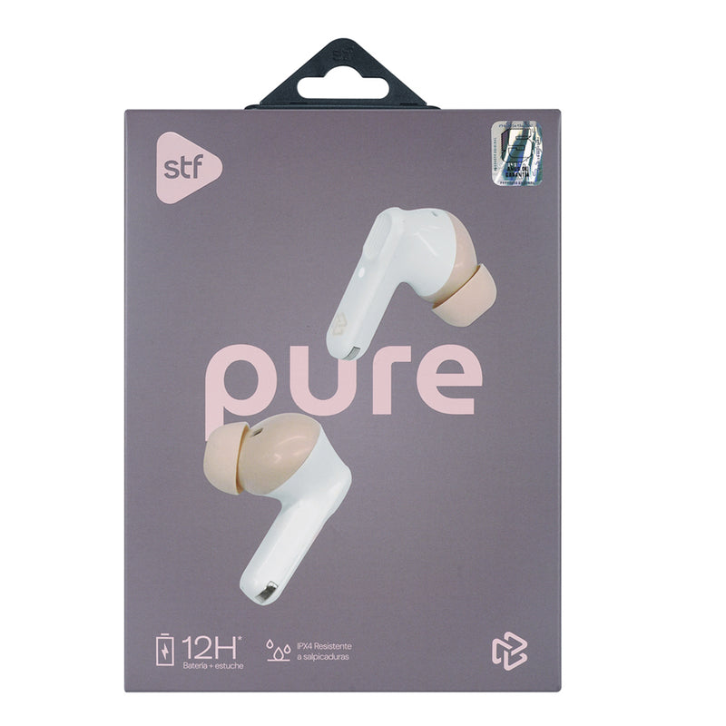 Audífonos inalámbricos TWS | STF Pure | 3hrs uso protección IPX4 Rosa
