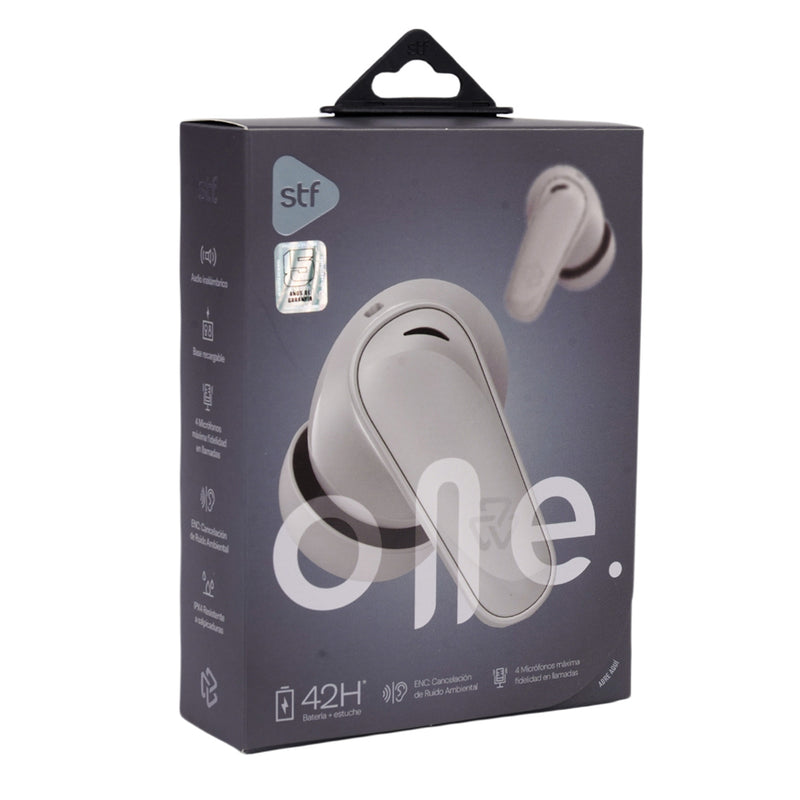 Audífonos inalámbricos TWS | STF One ENC | 7hrs uso protección IPX4 4 micrófonos Gris