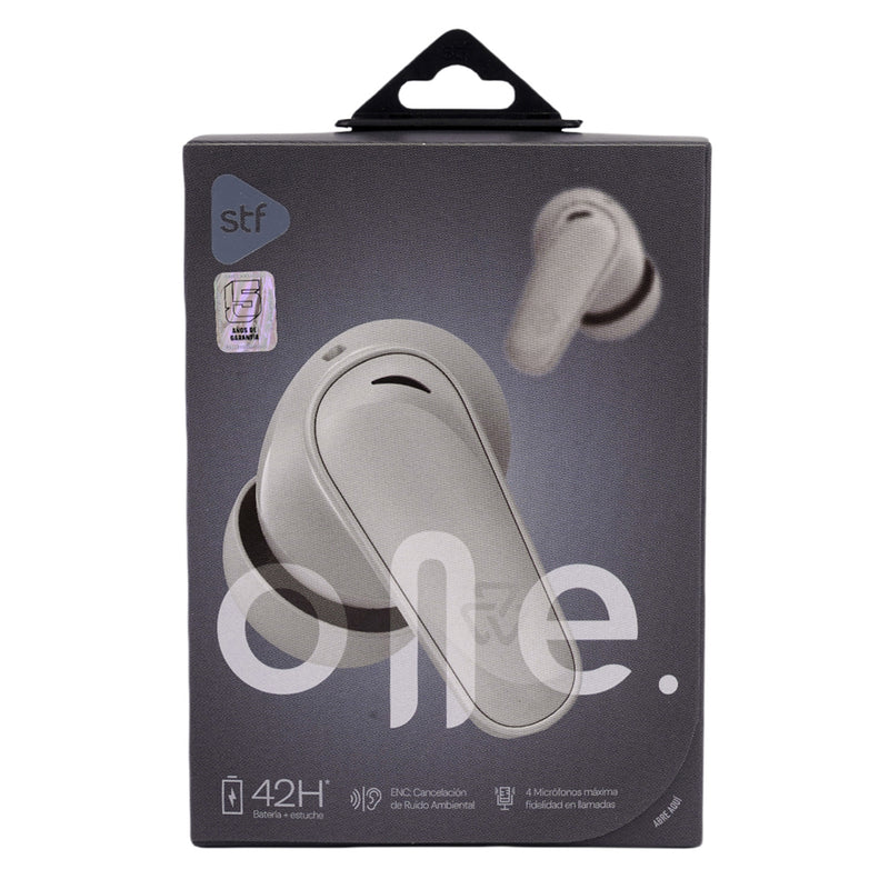 Audífonos inalámbricos TWS | STF One ENC | 7hrs uso protección IPX4 4 micrófonos Gris