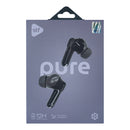 Audífonos inalámbricos TWS STF Pure: 3hrs uso, protección IPX4, micrófono Negro