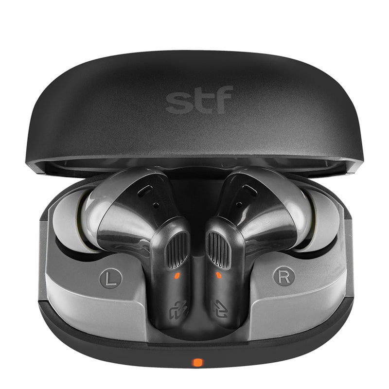 Audífonos inalámbricos TWS | STF Pure | 3hrs uso protección IPX4 Negro
