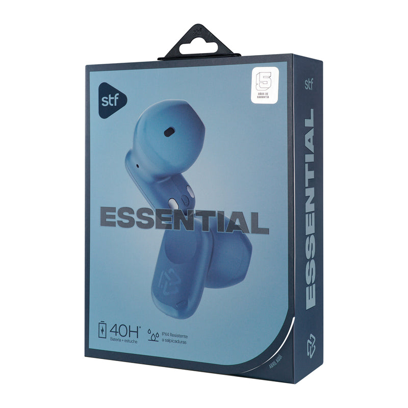 Audífonos inalámbricos TWS | STF Essential | 6hrs uso protección IPX4 extra ligeros Azul
