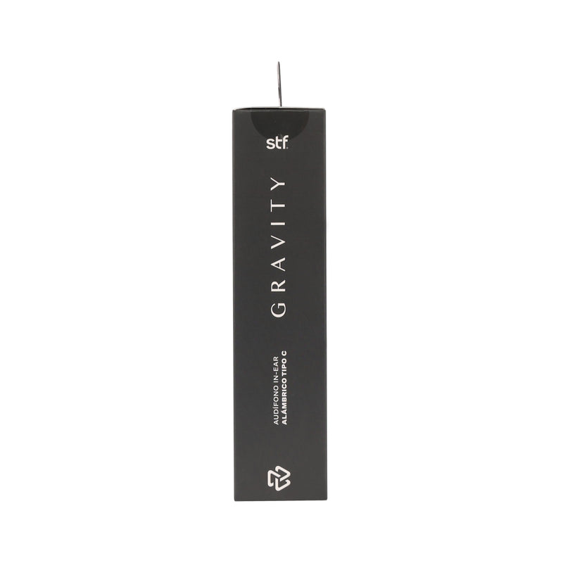 Audifonos alámbricos In-Ear STF Gravity: Tipo C, Micrófono, Negro