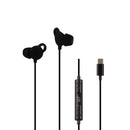 Audifonos alámbricos In-Ear STF Gravity: Tipo C, Micrófono, Negro