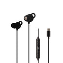 Audifonos alámbricos In-Ear STF Gravity: Tipo C, Micrófono, Negro