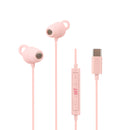 Audifonos alámbricos In-Ear STF Gravity: Tipo C, Micrófono, Rosa