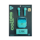 Audífonos Inalámbricos Colors Clear TWS: 3H Batería, Micrófono, surtido de colores