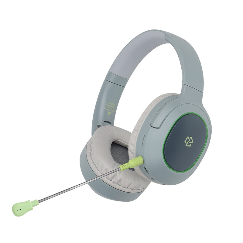 Audífono Inalámbrico On ear | STF VIVA | 3 hrs uso Micrófono removible gris