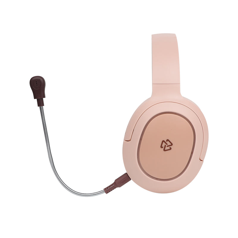 Audífono Inalámbrico On ear | STF VIVA | 3 hrs uso Micrófono removible rosa