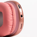 Audífonos inalámbricos On ear STF Aurum 10 hrs uso, función dual, Rosa