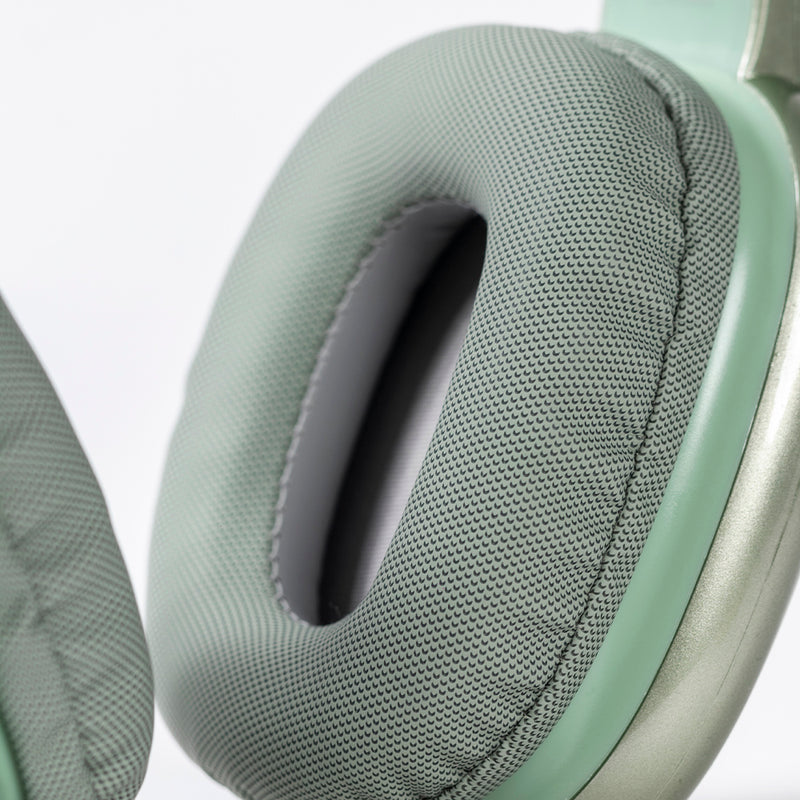 Audífonos Inalámbricos On-ear | STF Aurum | Función dual, MicroSD Verde