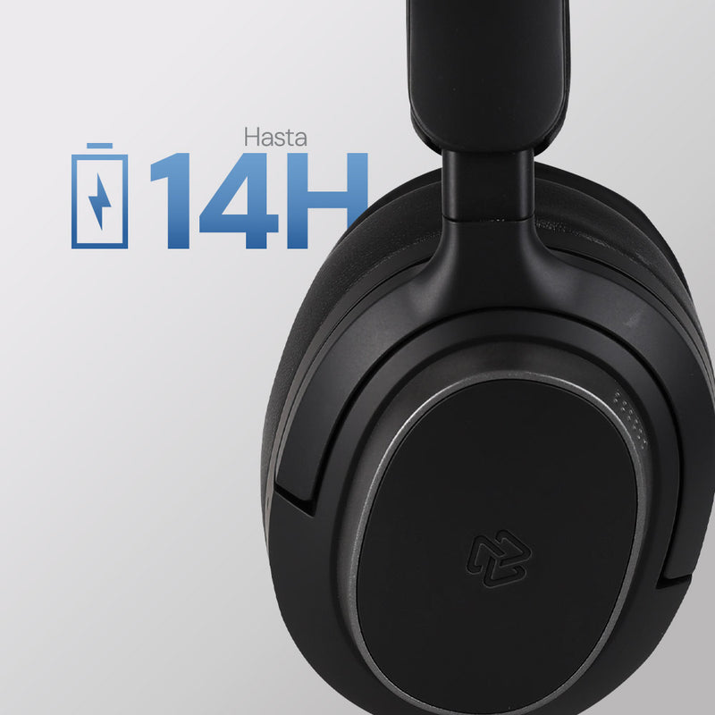 Audífonos On Ear STF One: 14h batería, inalámbricos, micrófono, Negro