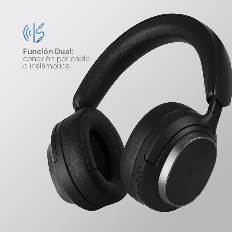 Audífonos On Ear STF One: 14h batería, inalámbricos, micrófono, Negro