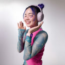 Audífonos inalámbricos On ear STF One Plus ANC: 44 hrs uso, función dual, Rosa