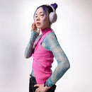 Audífonos inalámbricos On ear STF One Plus ANC: 44 hrs uso, función dual, Rosa