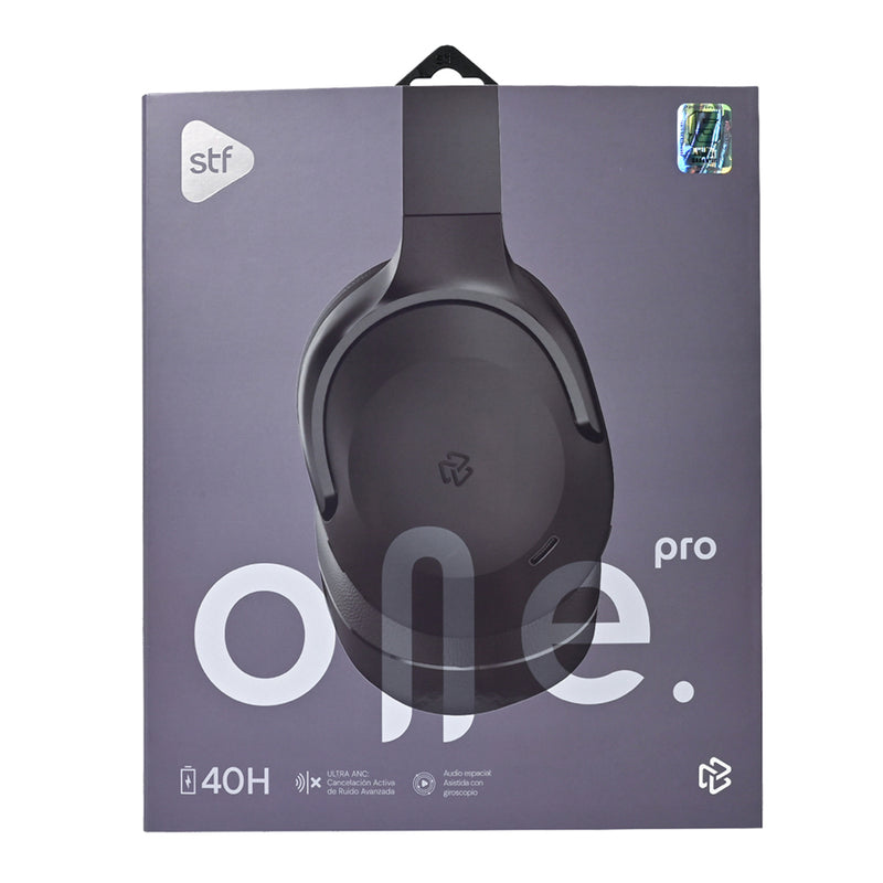 Audífonos inalámbricos On ear | STF One Pro ANC | 40 hrs uso Audio espacial