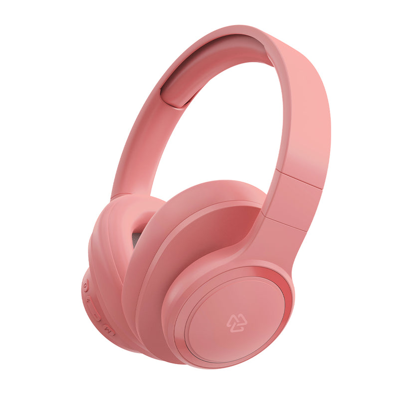 Audífonos inalámbricos On ear | STF Kun | 7hrs uso función dual rosa
