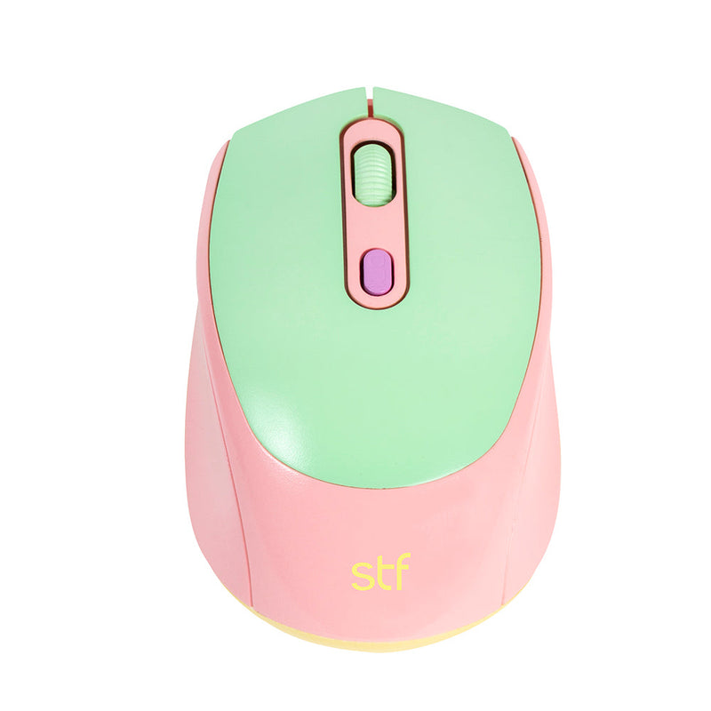 Mouse inalámbrico óptico | STF VIVA! | para computadora Rosa