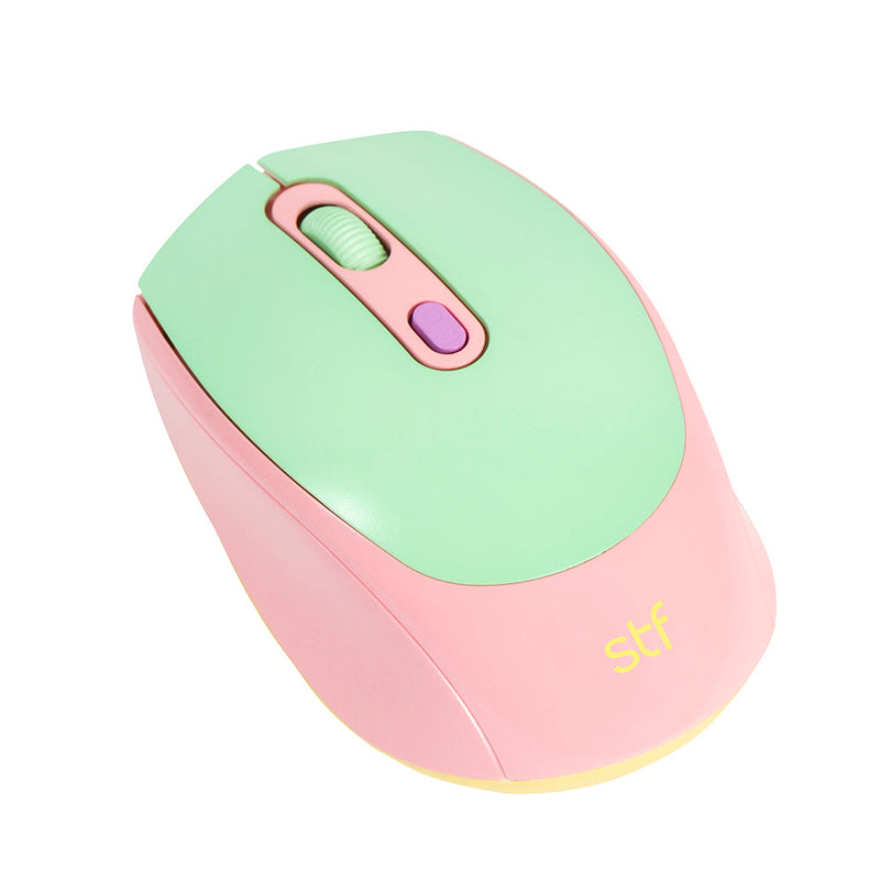 Mouse inalámbrico óptico | STF VIVA! | para computadora Rosa