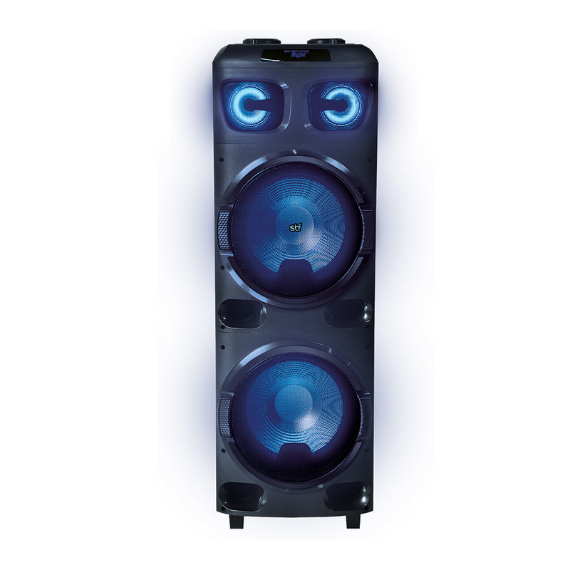 Bafle Bocina | STF Power Block | 12" pulgadas Ruedas Karaoke 120W función TWS audio inalámbrico
