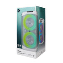 Bocina Inalámbrica Portátil STF Allure: 5"x2 pulgadas, Luz LED RGB, Blanca