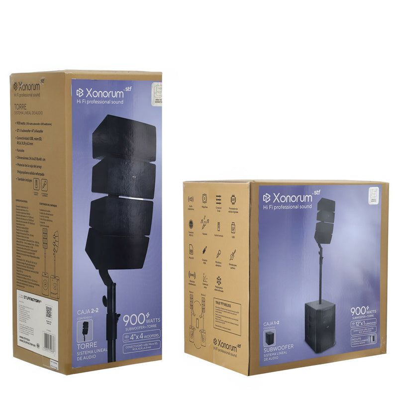 Sistema de Audio Lineal Profesional Xonorum 1 STF| Potencia 900W, Audiencia 100 personas