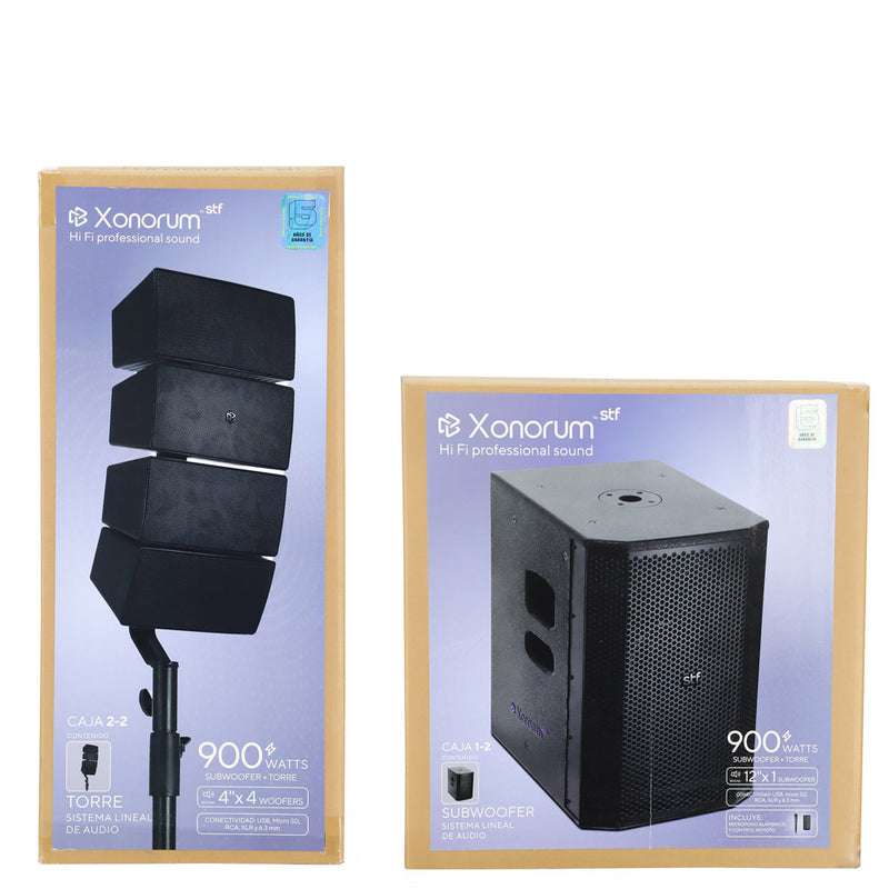 Sistema de Audio Lineal Profesional Xonorum 1 STF| Potencia 900W, Audiencia 100 personas