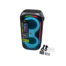 Bocina Inalámbrica TWS STF G Track Ultra Tower Portátil: 5"x2 con luz LED RGB, Gris