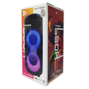 Bocina Inalámbrica TWS STF Hoss Tower: hasta 5 hrs, 4"x2 con luz LED RGB