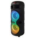 Bocina Inalámbrica TWS STF Hoss Tower: hasta 5 hrs, 4"x2 con luz LED RGB